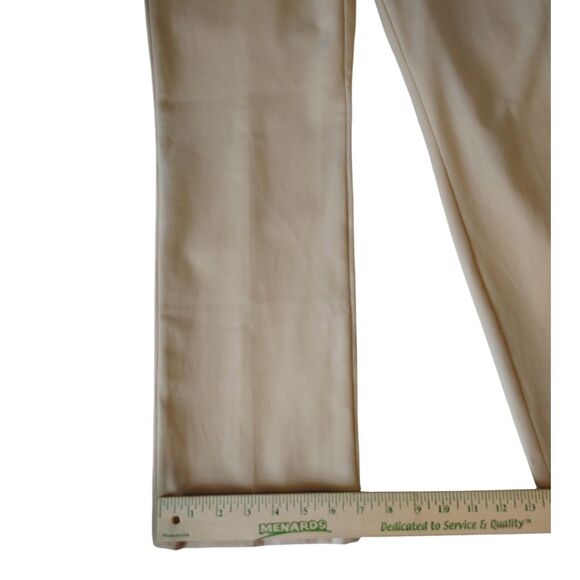 Chico's Beige Straight Leg High-rise Zip Front Pants with Pockets Size U.S. 6 R - Picture 6 of 9